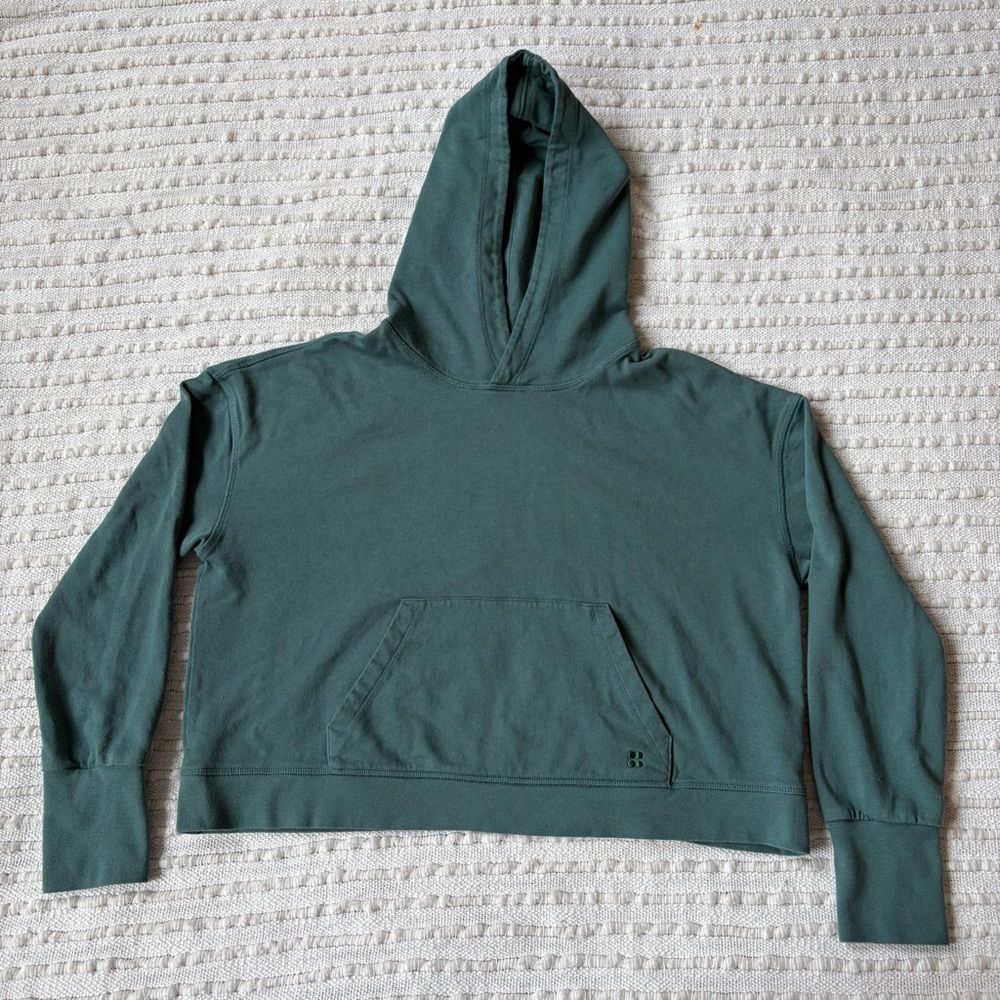 SWEATY BETTY LONDON After Class Hoodie Womens Size 8 / Medium Cool Forest Green